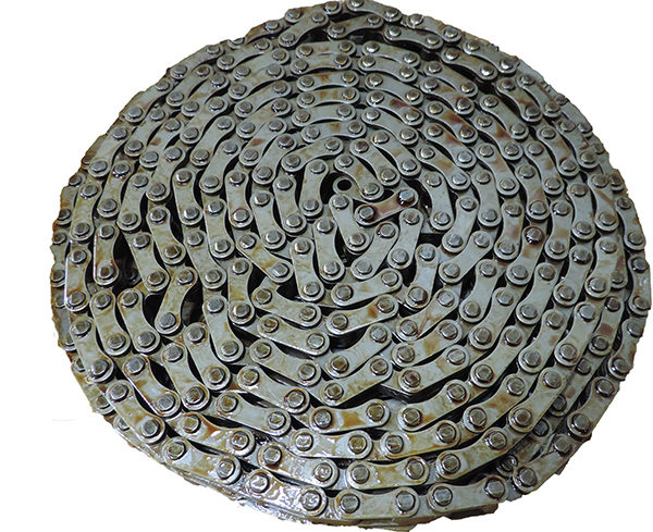 Replacement chain for industrial furnaces and ovens