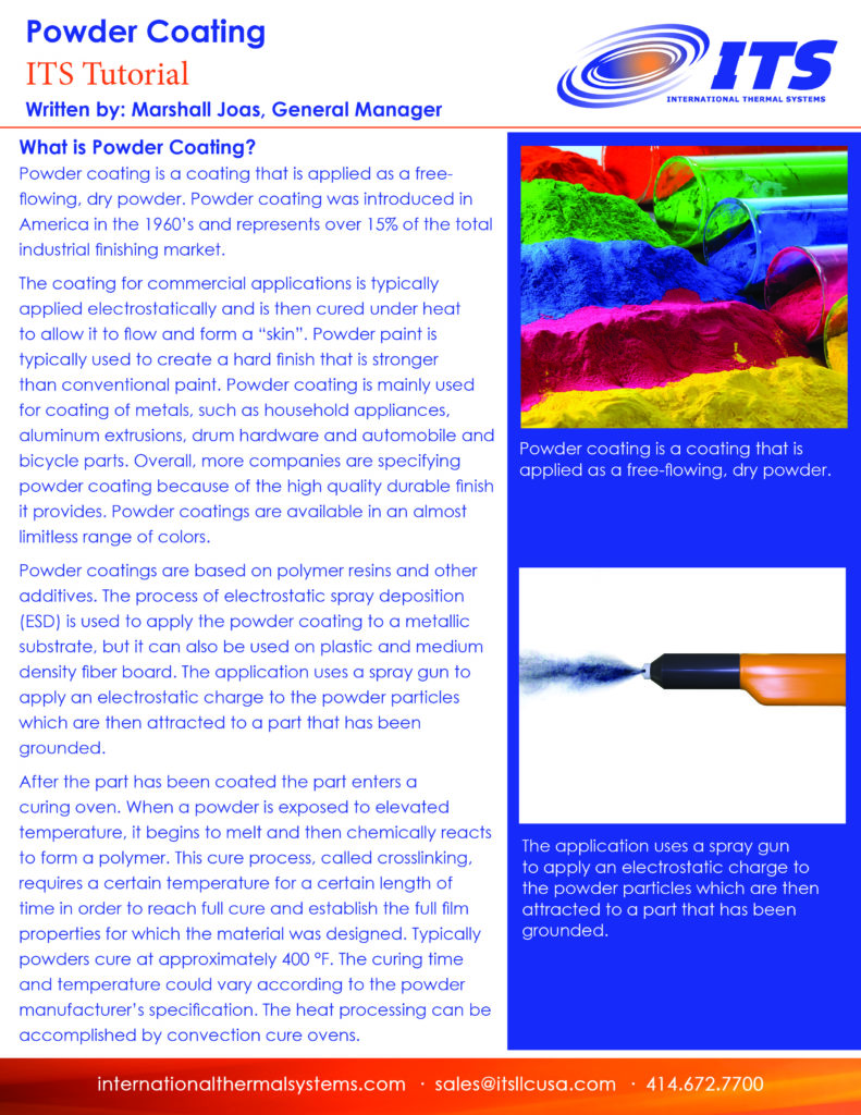 Industrial Batch and Continuous Ovens for Powder Coating