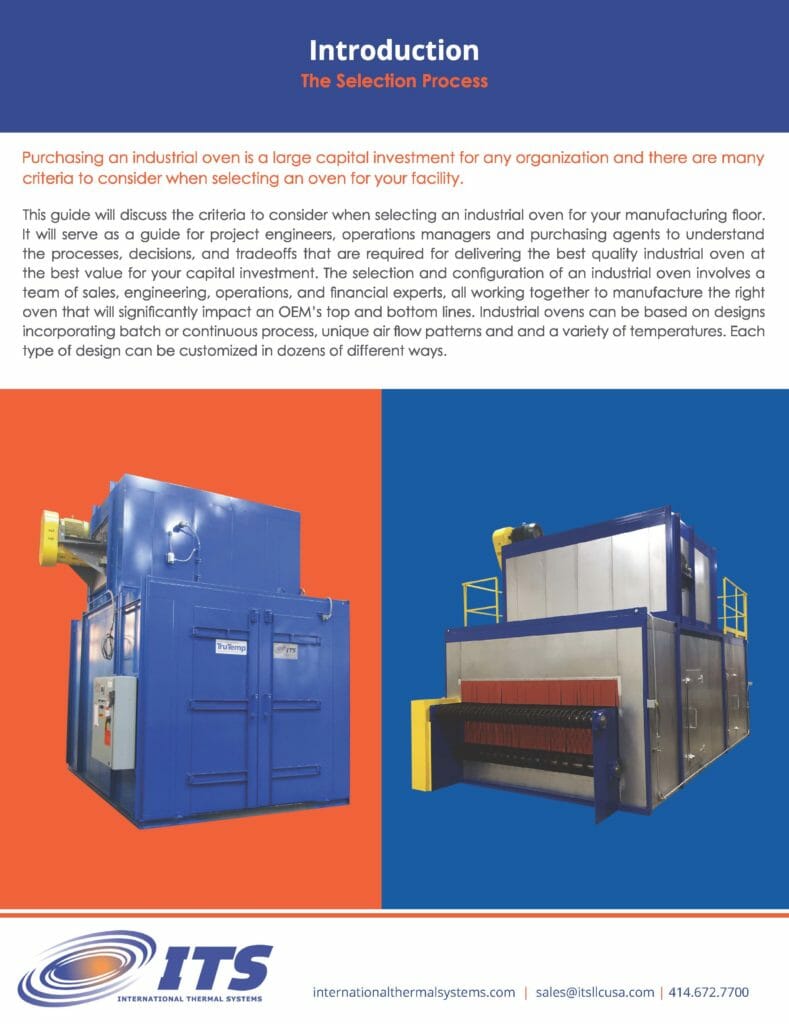 Industrial Oven Selection Guide